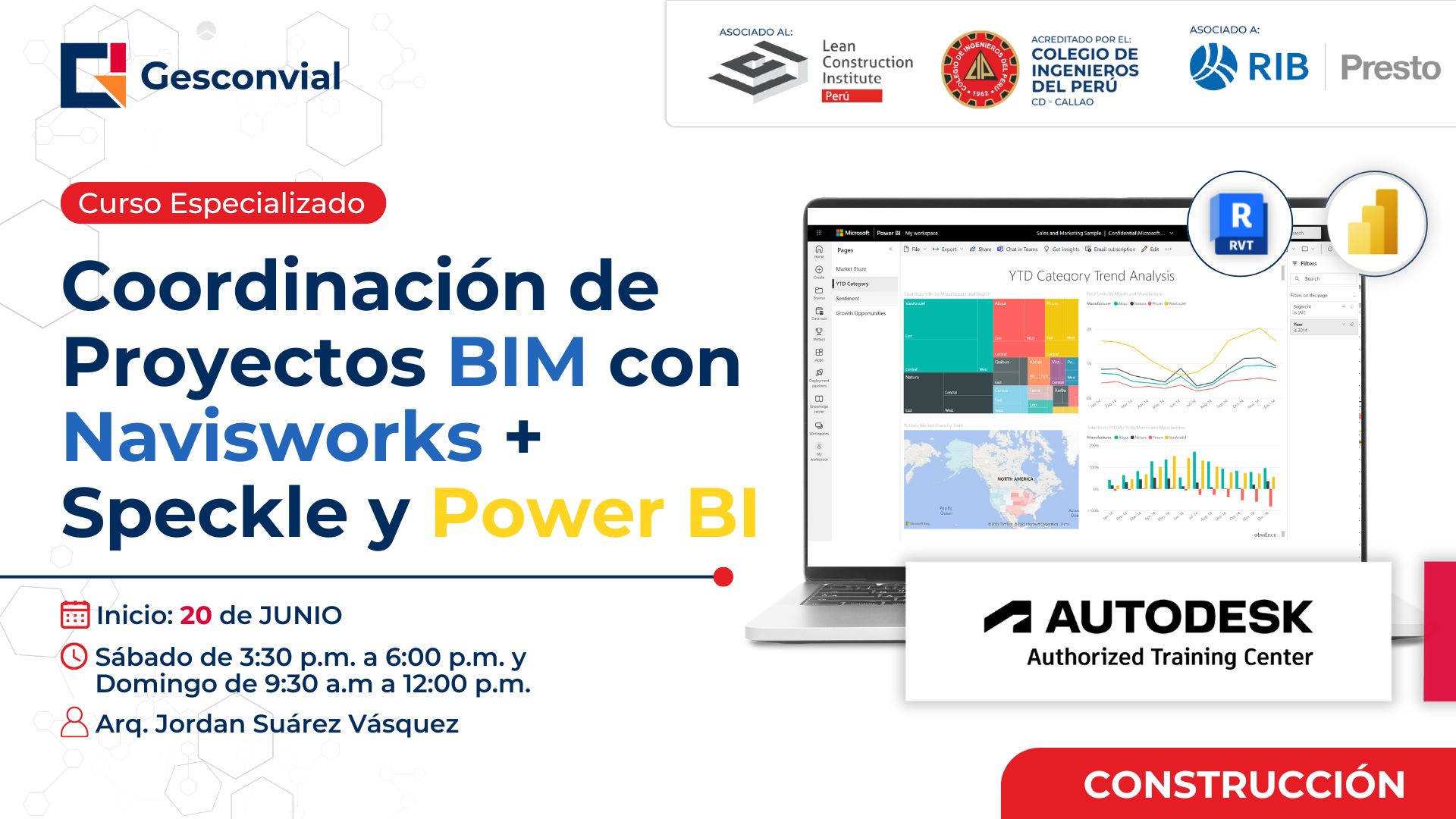 Coordinación de Proyectos BIM con Navisworks + Speckle y Power BI