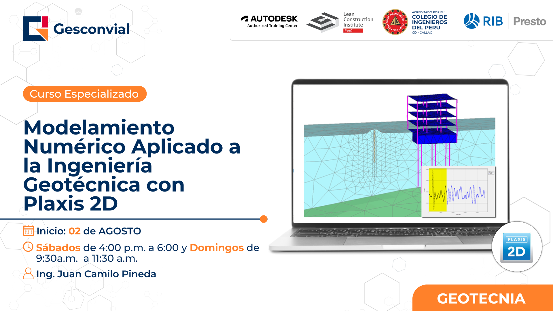 Modelamiento Numérico Aplicado a la Ingeniería Geotécnica con Plaxis 2D