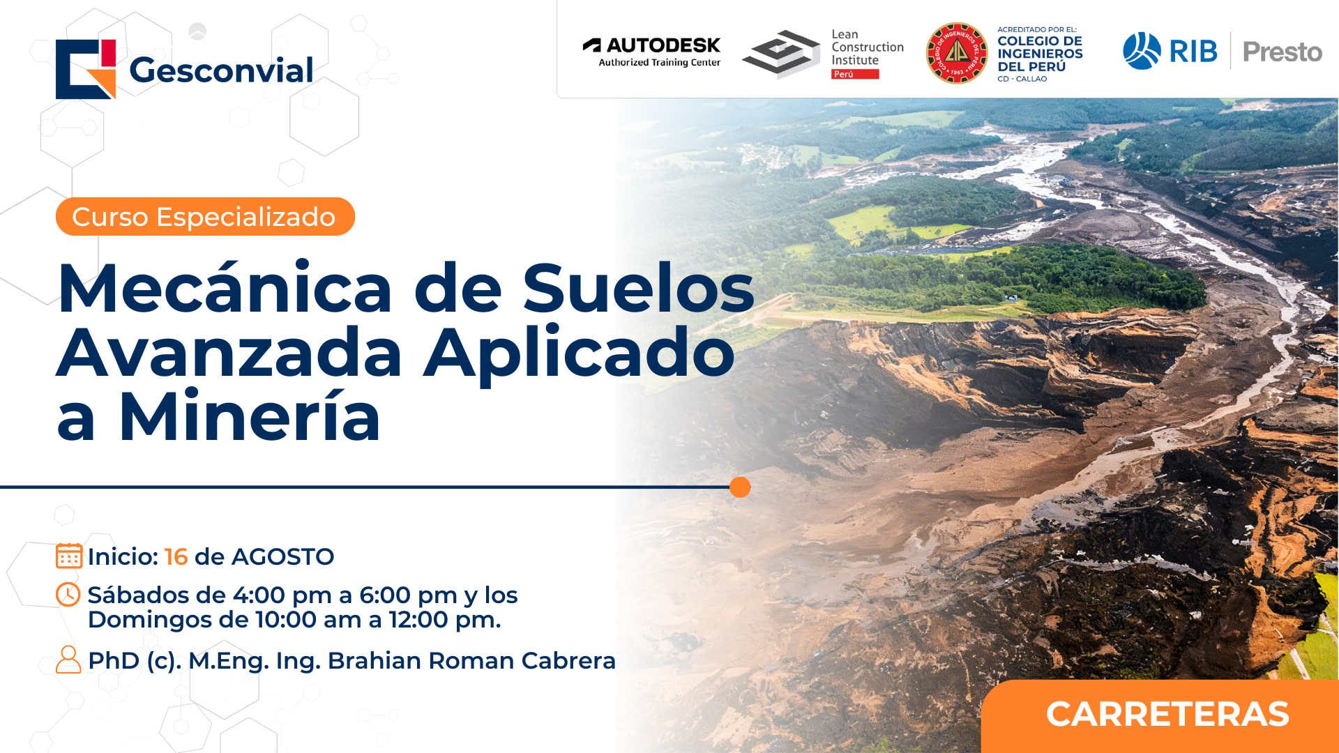 Mecánica de Suelos Avanzada Aplicado a Minería