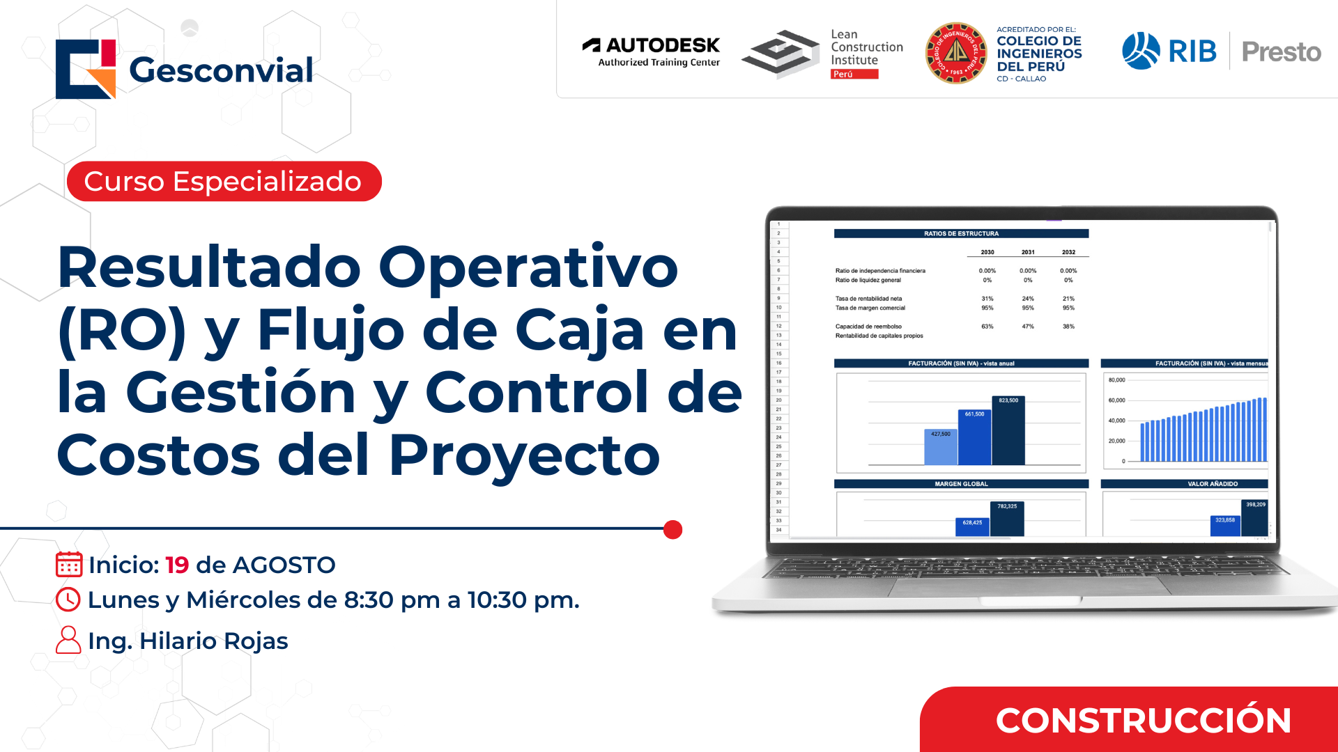 Resultado Operativo (RO) y Flujo de Caja en la Gestión y Control de Costos del Proyecto