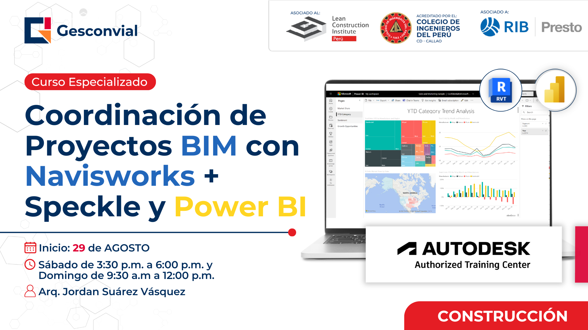 Coordinación de Proyectos BIM con Navisworks + Speckle y Power BI 