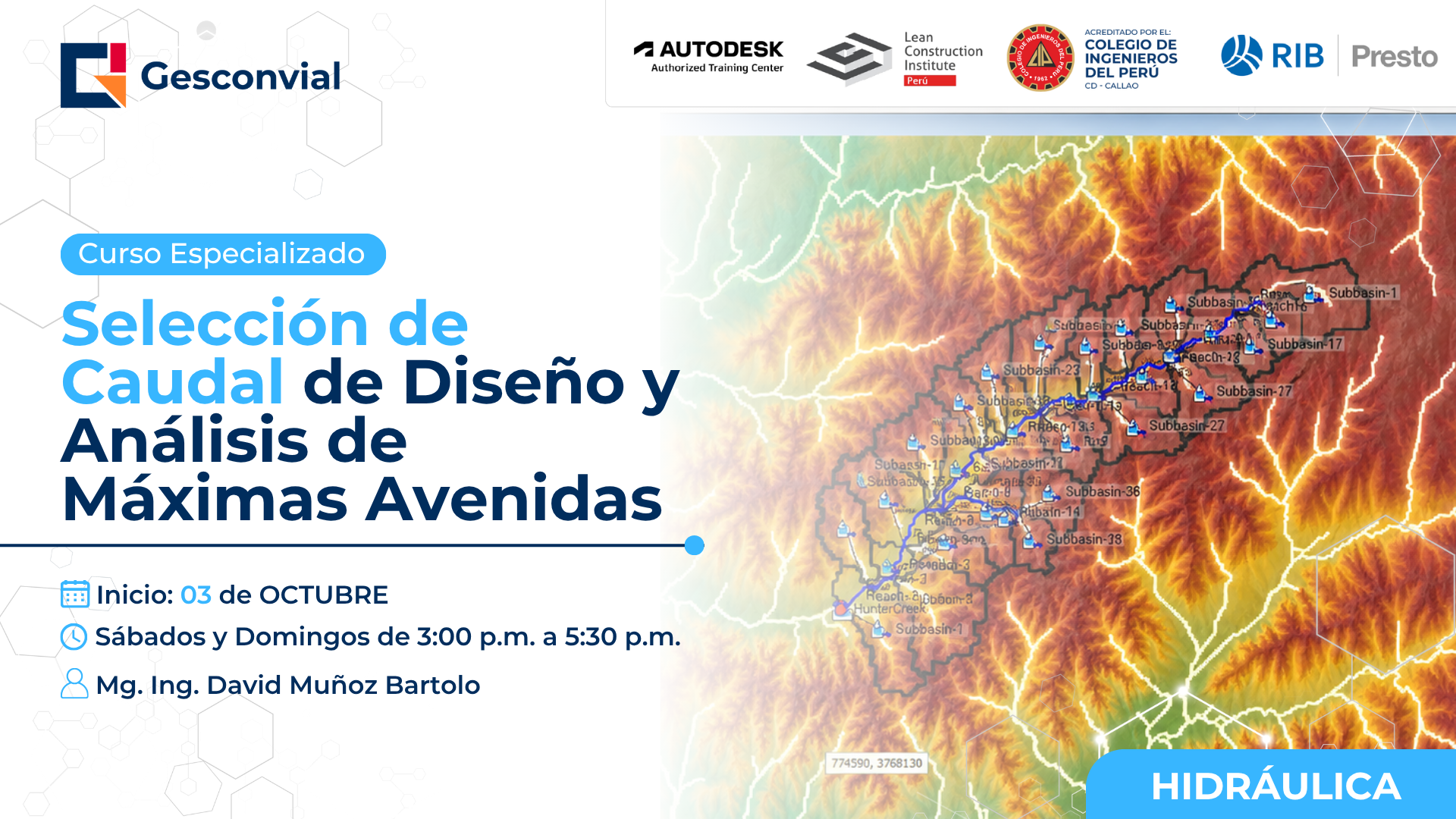 Selección de Caudal de Diseño y Análisis de Máximas Avenidas