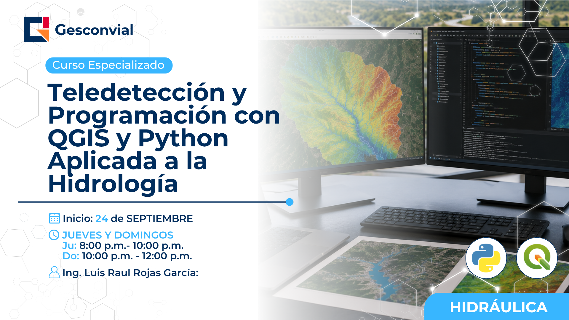 Teledetección y Programación con QGIS y Python Aplicada a la Hidrología