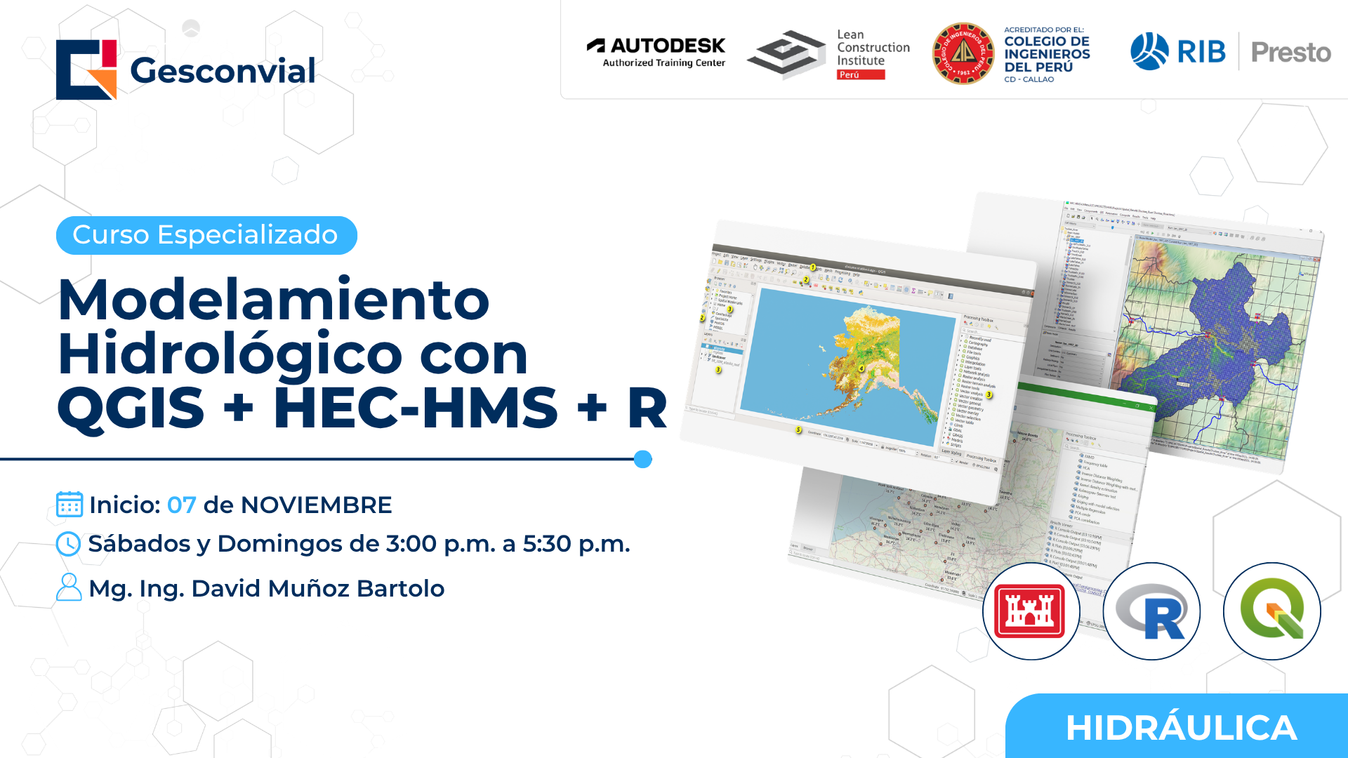 Modelamiento Hidrológico con QGIS + HEC-HMS + R 