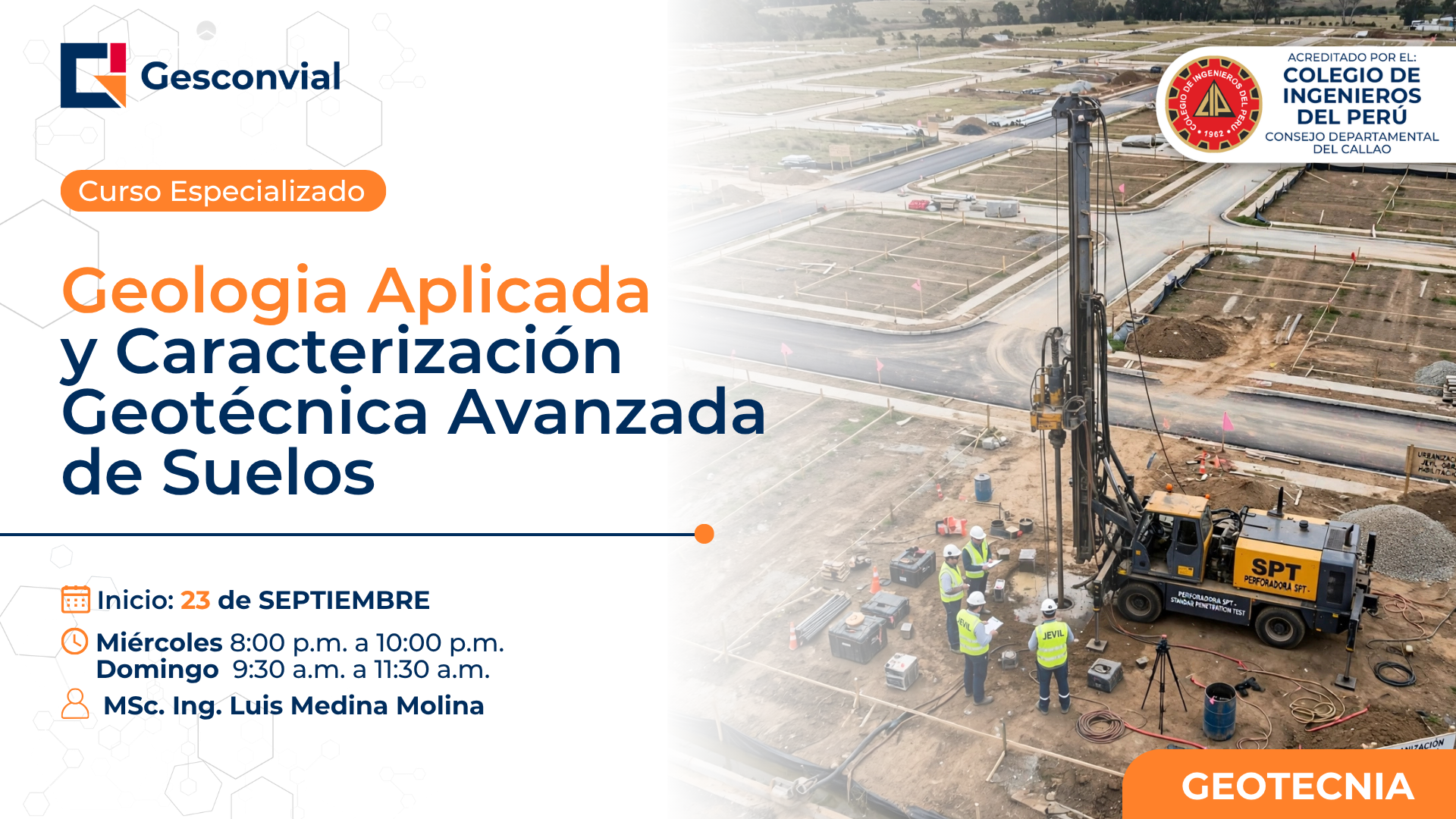 Geología Aplicada y Caracterización Geotécnica Avanzada de Suelos 