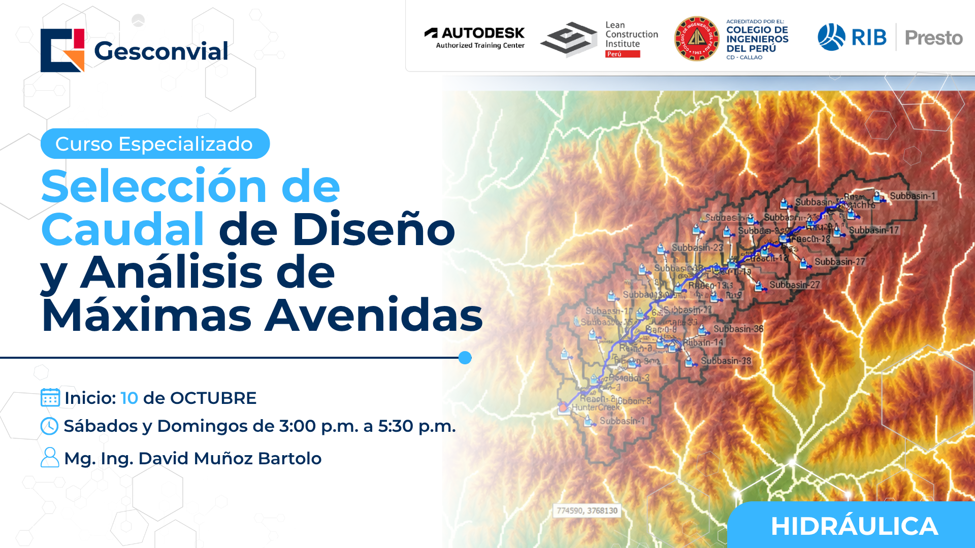Selección de Caudal de Diseño y Análisis de Máximas Avenidas