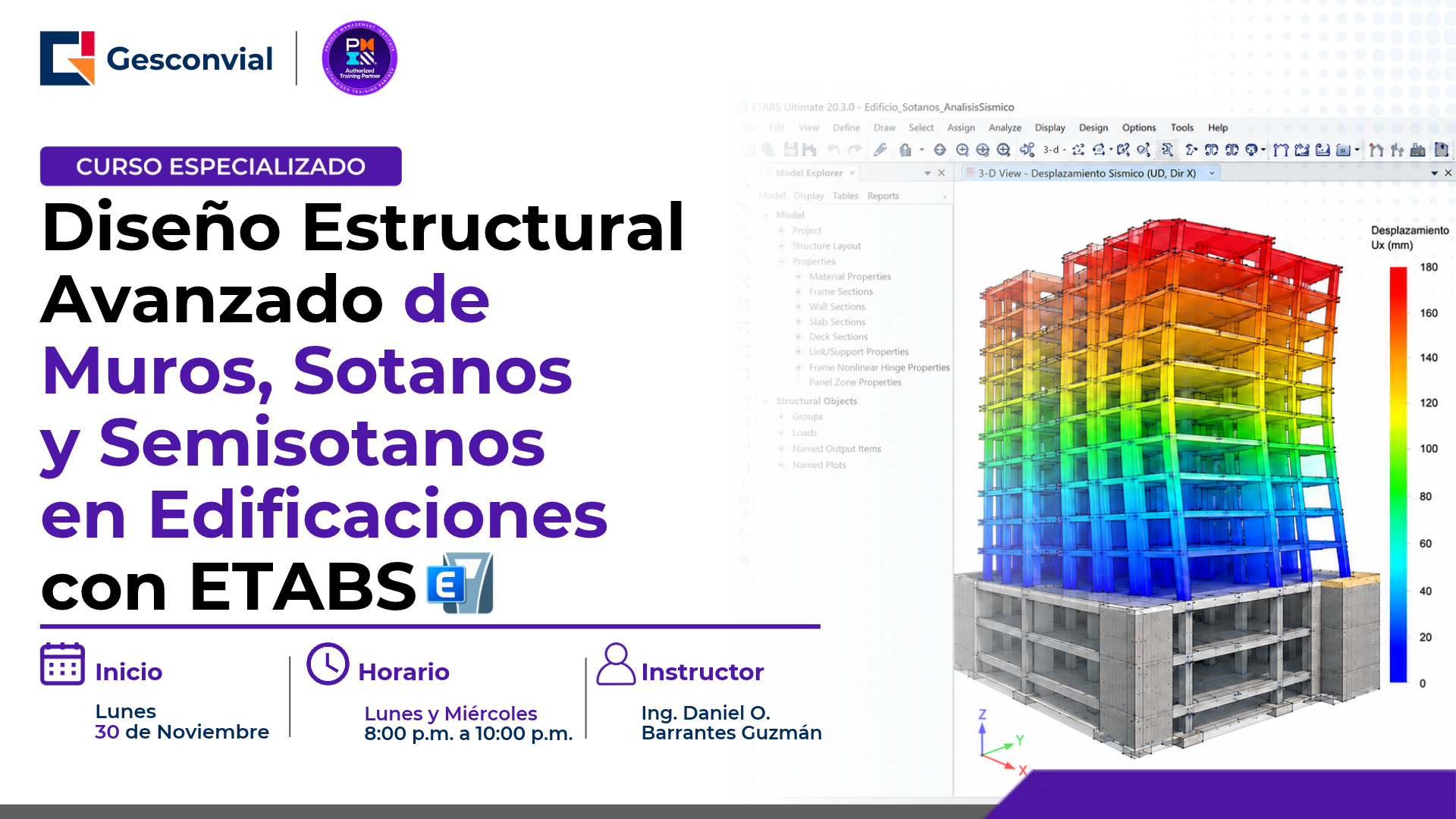 Diseño Estructural Avanzado de Muros, Sotanos y Semisotanos en Edificaciones con ETABS