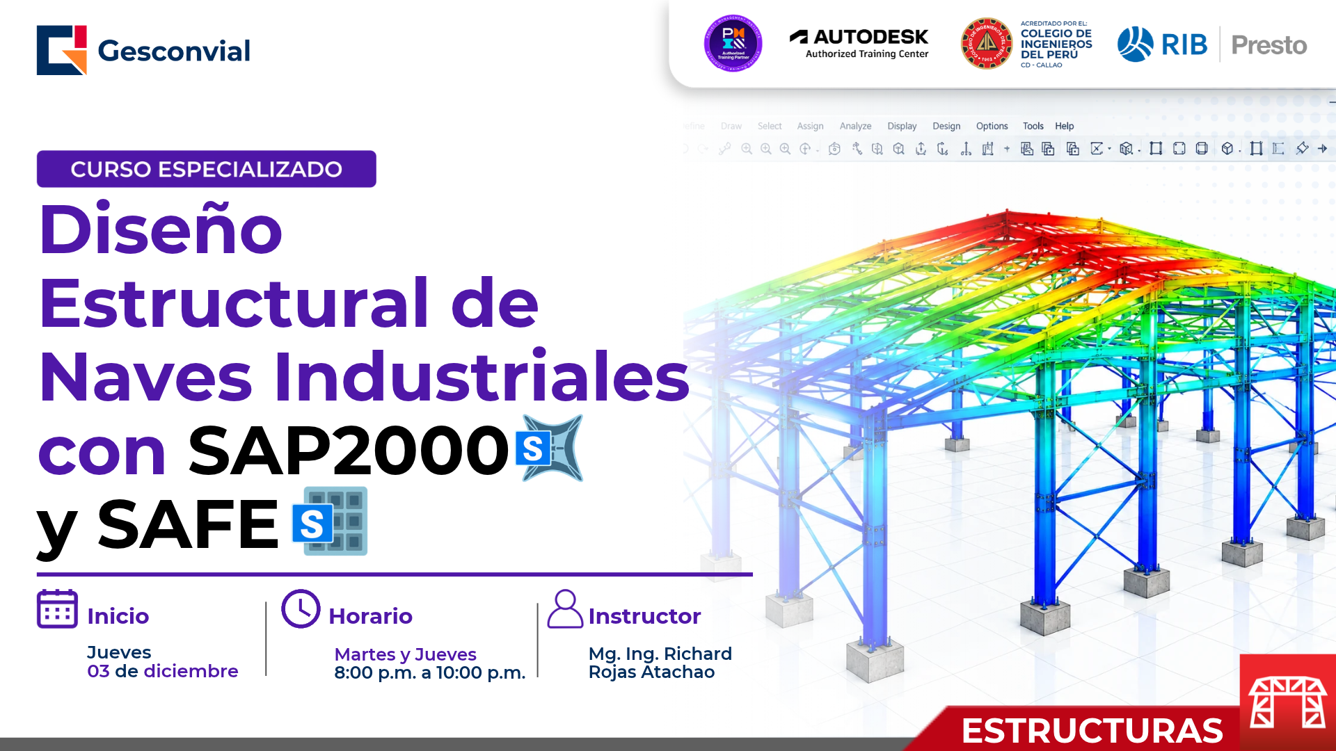 Diseño Estructural de Naves Industriales con SAP2000 y SAFE